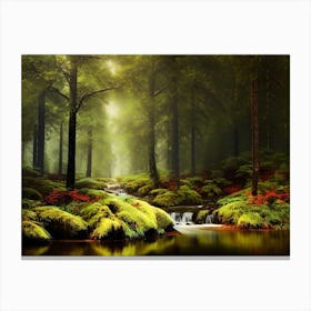 Forest In The Mist Canvas Print