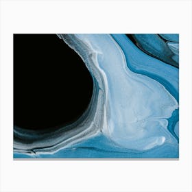 Blue And Black Canvas Print