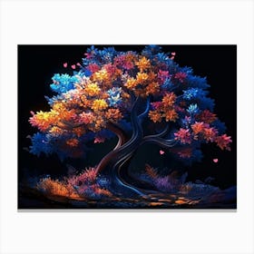 Tree Of Love 1 Canvas Print