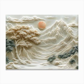 Beautiful Chinese Landscape 3d Canvas Print