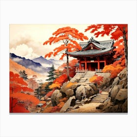 Asian Landscape Painting Canvas Print