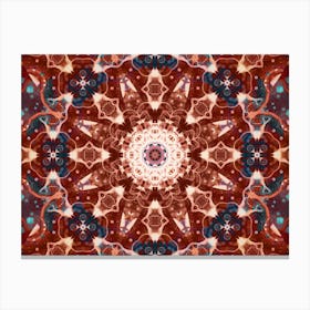 Burgundy Pattern Canvas Print