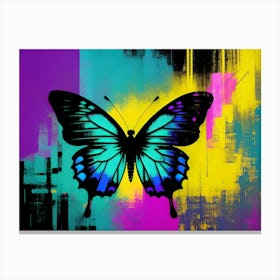 Abstract Butterfly Painting 3 Canvas Print