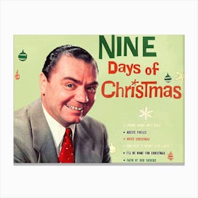 Nine Days Of Christmas Canvas Print