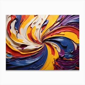 Abstract Painting Paintings Art Print 5 Canvas Print