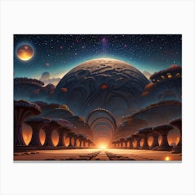 Alien Landscape Canvas Print