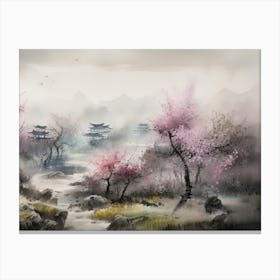 Chinese Cherry Blossoms 1 Canvas Print