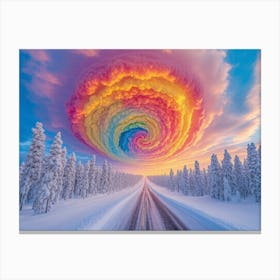 Rainbow Vortex Canvas Print