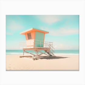 California Dreaming - Lifeguard Tower Moods Canvas Print