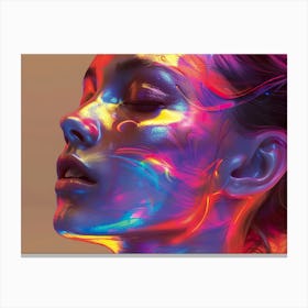 Psychedelic Portrait 1 Canvas Print