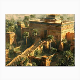 Egyptian Temple 8 Canvas Print