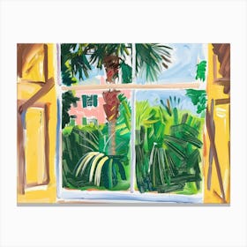 Charleston From The Window View Painting 1 Canvas Print