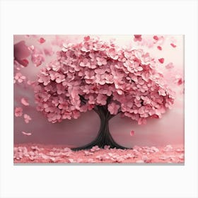 And Pink 3d Custom Canvas Print