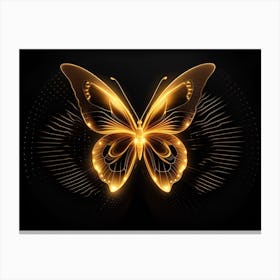 Golden Butterfly 16 Canvas Print