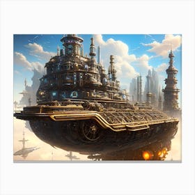 Futuristic City 15 Canvas Print