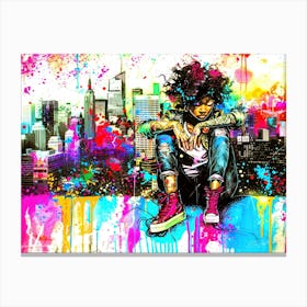 Little Miss Trouble - Urban Heat Canvas Print