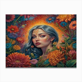 Flower Girl 4 Canvas Print