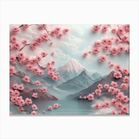 3d Paper Art 6 Canvas Print