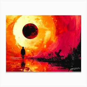 Solar Halo - Lunar Day Canvas Print