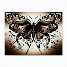 Butterfly Tattoo 2 Canvas Print