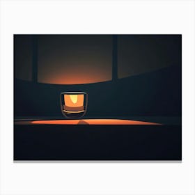 Candle In The Dark 1 Canvas Print