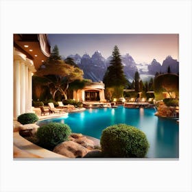 California Mansion 1 Canvas Print