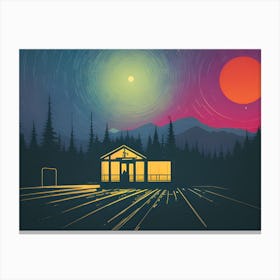 Cabin In The Woods Canvas Print