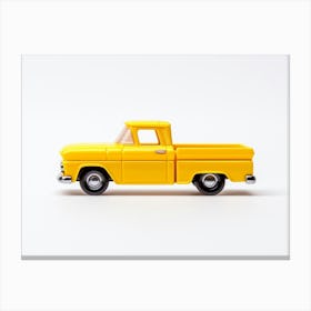 Toy Car 62 Chevy Pickup Yellow Canvas Print