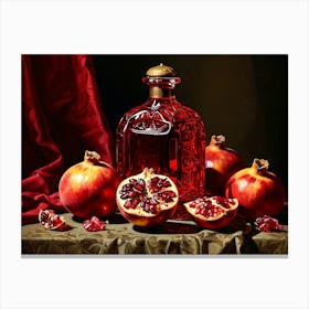 Pomegranate And Pomegranate Canvas Print