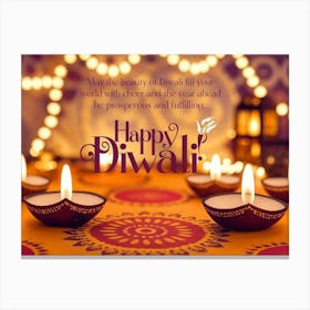 Diwali Greetings Canvas Print