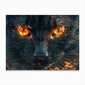 Fire Cat Canvas Print