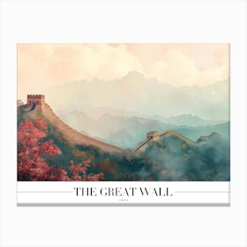 Great Wall China Canvas Print