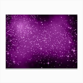 Fuchsia Shining Star Background Canvas Print