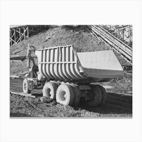 Dump Truck Which Carries Materials For Use In Construction Of Shasta Dam, Shasta County, California Canvas Print