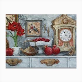 Still Life With Cherries Canvas Print