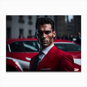 Bussinness Man Red (79) Canvas Print