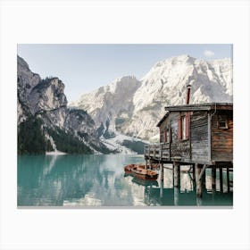 Cabin In The Mountains Italy Canvas Print