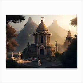 A Pilgrimage Embrace Canvas Print