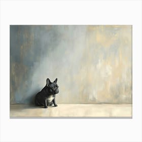 Minimal Frenchie 10 Canvas Print