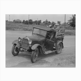 Untitled Photo, Possibly Related To Steaming Car Of Migrant Family En Route To California At Small Town Near Henriet Canvas Print