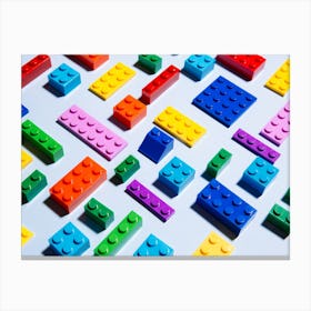 Lego Blue Canvas Print