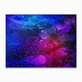 Abstract Nebula - Marble Space #3 Canvas Print