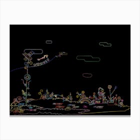 Night In The City Canvas Print