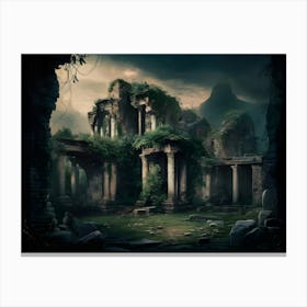 Ruins Of The Ancient City Canvas Print