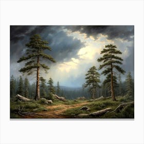 Stormy Forest Canvas Print