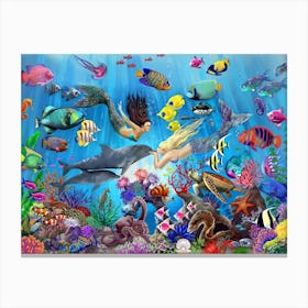 Mermaids Canvas Print