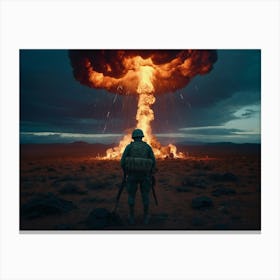 Atomic Explosion 2 Canvas Print