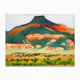 Georgia O'Keeffe - Red and Yellow Cliffs Canvas Print