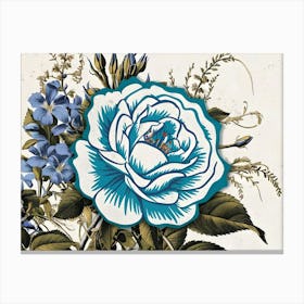 Blue Rose 1 Canvas Print