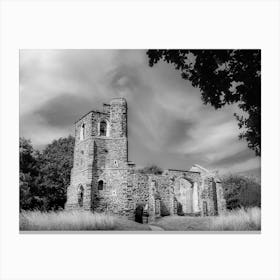 Black And White Church 1 Leinwandbild